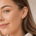 thumbnail image 6 of VEEDOFA 6 Pairs Small Gold Huggie Hoop Earrings for Women, 14K Gold Plated Hypoallergenic Mini Creole Hoops Set with CZ, Pearl & Twisted Design, 6 of 6