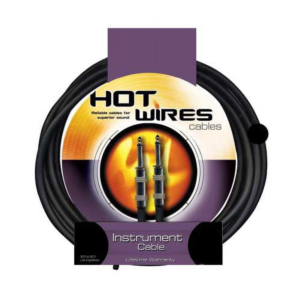 On-Stage IC-10HS Instrument Cable, Heat-Shrink Relief (QTR-QTR, 10')
