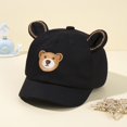 thumbnail image 1 of Gorras de béisbol de oso para niños y niñas, sombrero de sol liso con letras de dibujos animados, gorra con visera, sombreros de pesca de playa para niños de 6m a 4 años Fivean unisex, 1 of 2