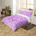 thumbnail image 4 of Erosebridal Pink Cheetah Print Duvet Cover Full,Jungle Wildlife Bedding Sets Full Size,Cute Leopard Print Comforter Cover Full,Super Cozy Room Decoration Reversible,3 Pieces（No Comforter）, 4 of 7