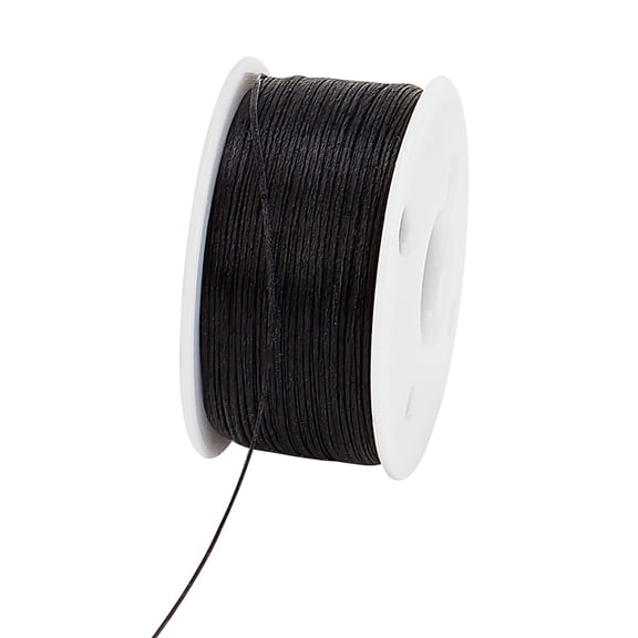 50 Yards Nylon Wire with Plastic Spools Black 0.1mm about 50.00 Yards(45.72m)/Roll