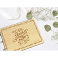 thumbnail image 6 of Darling Souvenir Personalized Engraved Laser Cut Wedding Guest Book Wooden Cover Sign-in Book Registry Guestbook Scrapbook-4E, 6 of 6