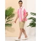 thumbnail image 4 of Camisas hawaianas manga corta botones botones a rayas playeras Rosa blanco T XXL, 4 of 6