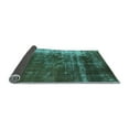 thumbnail image 2 of Ahgly Company Indoor Square Oriental Light Blue Industrial Area Rugs, 4' Square, 2 of 4