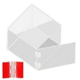 thumbnail image 4 of Sylvtty 1/5Pcs Acrylic Clear Hinges Self-Adhesive Folding Hinges Simple Installation Cabinet Drawer Replacement Hinges Hardware Tools, 4 of 7