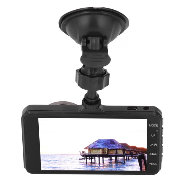 Cámara de salpicadero para coche con pantalla táctil de 4 pulgadas, DVR, 1080P, HD, visión nocturna, lente dual, gran angular de 170 grados