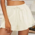 thumbnail image 2 of JJHGVB Womens Linen Shorts Bermuda Shorts Women Linen Shorts Dress Shorts for Women Below the Knee Resort Wear for Women 2026 Lounge Shorts High Waisted Wide Leg Womens Linen Shorts Beige L, 2 of 6