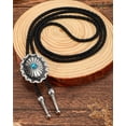 thumbnail image 3 of JASGOOD Bolo Tie for Women Men Western Ties With Pu Leather Cord Stone Pendant Necklace, 3 of 9