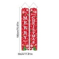 thumbnail image 3 of Neoyler 2 Pack Christmas Couplet Door Curtain Christmas Decorations Waterproof Polyester Holiday Door Cover with Hanging Holes Festive Calligraphy Design for Doorway Red 11.8x70.9in, 3 of 6
