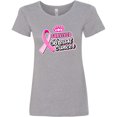 thumbnail image 3 of Inktastic I Survived Breast Cancer with Pink Ribbon Women's T-Shirt, 3 of 5