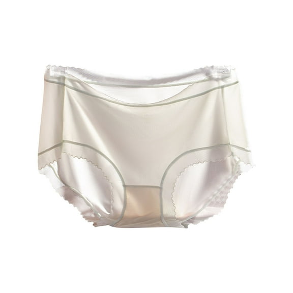 Womens Underwear Thongs 100% Cotton Underwear Women, Women Medium-Waist Briefs Solid Color Women Underwear