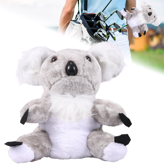 Koala Golf Club Head Cover Golf Head Cover Funny Animal Plush Driver Cover for 460CC Golf Club Driver Head Cover