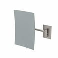 thumbnail image 2 of Aptations Rectangular Wall Mirror (6.25" x 9.5") - 3X Magnification | Wall Mount with 8.5" Arm Extension | Concealed Mounting Hardware | Vanity Mirror for Bedroom, Bathroom (Brushed Nickel), 2 of 7