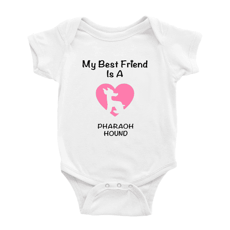 

My Best Friend is A Pharaoh Hound Dog Funny Baby Bodysuit 0-3 Months