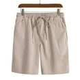 thumbnail image 3 of JTieacloth Big and Tall Sizes Casual Jogging Men'S Summer Shorts Shorts Retro Sports Men'S Shorts,Beige, 3 of 4