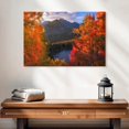 thumbnail image 2 of Elephant Stock Rocky Mountain Autumn Wall Art - Horizontal Canvas Wall Art - Living Room Wall Decor - Nature Canvas - Green And Red Decor By Darren White Photography - 24" x 16", 2 of 8