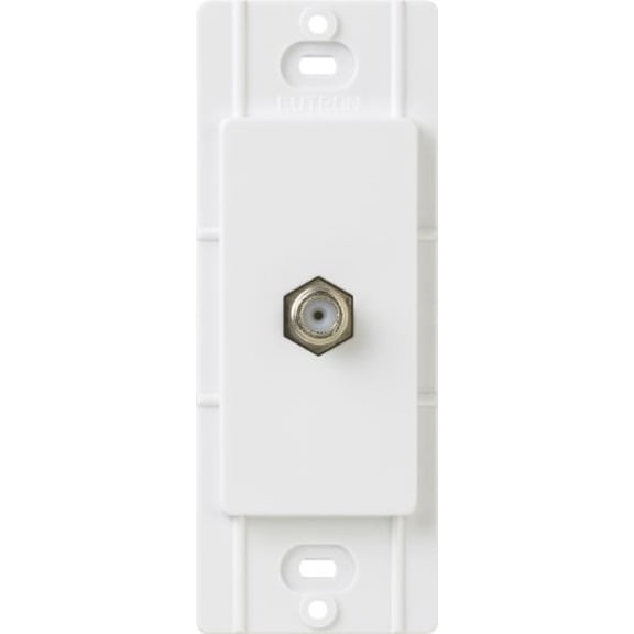 Lutron CA-CJ-WH Claro Cable Jack, White