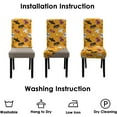 thumbnail image 4 of 4 Pcs Halloween Dining Chair Covers, Cute Ghost Cartoon Pumpkin Skull Gothic Horror Stretch Removable Washable Seat Slipcovers, Spooky Kitchen Dining Room Hotel Decor, 4 of 6