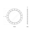 thumbnail image 3 of Varaluz Lighting - Chains of Love - Round Wall Mirror In Industrial Style-30, 3 of 5