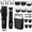 Black, variant on 3 In 1 Professional Barber Clipper Set, T-Blade Trimmer & Foil Shaver Rechargeable Hair Grooming Kit