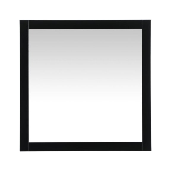 Aqua vanity mirror 36x36 inch in black