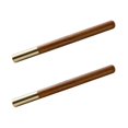 thumbnail image 2 of Unique Pens For Men 2Pcs Portable Writing Pens Cylindrical Shape Synthetic Material Protect Nib Ink School Accessory, 2 of 5