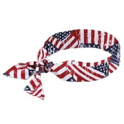 Ergodyne Chill-Its® 6700 Evaporative Cooling Bandana - Tie, Stars & Stripes