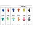 thumbnail image 4 of Guardoinrt 420 Pieces Clips Retaining Flared Clamps Fastener Push Type Automotive Panel Accessories Kit Nylon Fender Front Side Trims, 4 of 6