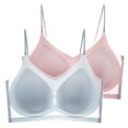 thumbnail image 2 of VISALY Push Up Bra T-Shirt Bras Thin Bras Summer Thin Plus Size Ice Comfort Bra Wireless Bras For Women Comfortable Bras For Women Bras For Women K 3XL, 2 of 9