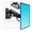 BLACK WITH STB1, variant on F120 17-27" Gas Spring Full Motion TV Wall Mount Bracket LCD Monitor Stand Aluminum Arm Bracket Silver 360 Rotate ,Easy to Use