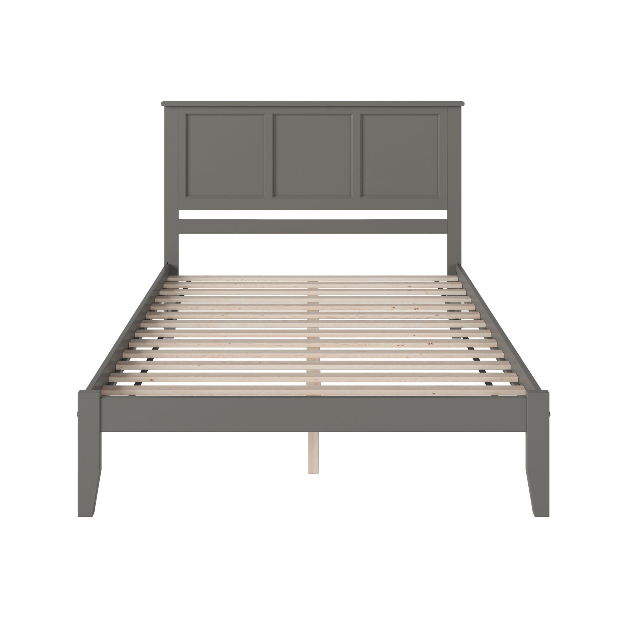 AFI Madison King Solid Wood Platform Bed, Grey