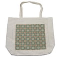 thumbnail image 1 of Lotus Shopping Bag, Mandala Motifs of the Oriental Cultures with Bohemian Inspired Flower, Eco-Friendly Reusable Bag for Groceries Beach and More, 15.5" X 14.5", Cream, by Ambesonne, 1 of 2