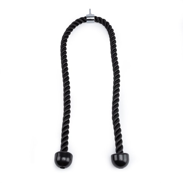 GymPin Double Length Tricep Pull Down Rope Attachment for Cable