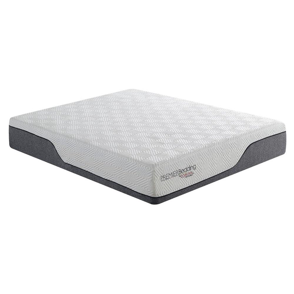 Soren 12" Queen Hybrid Pocket Coil Mattress Grey and White Walmart