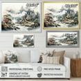 thumbnail image 4 of Designart "River Landscape in Grey China II" Landscapes Framed Wall Art Decor - Traditional White China Entryway Framed Wall Art, 4 of 6