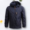 thumbnail image 4 of Abrigo Abrigo de hombre Senderismo Camping Ropa deportiva Térmica Exterior Outwears Primavera Otoño Chaqueta Cgtredaw Azul marino T M para Hombre, 4 of 5