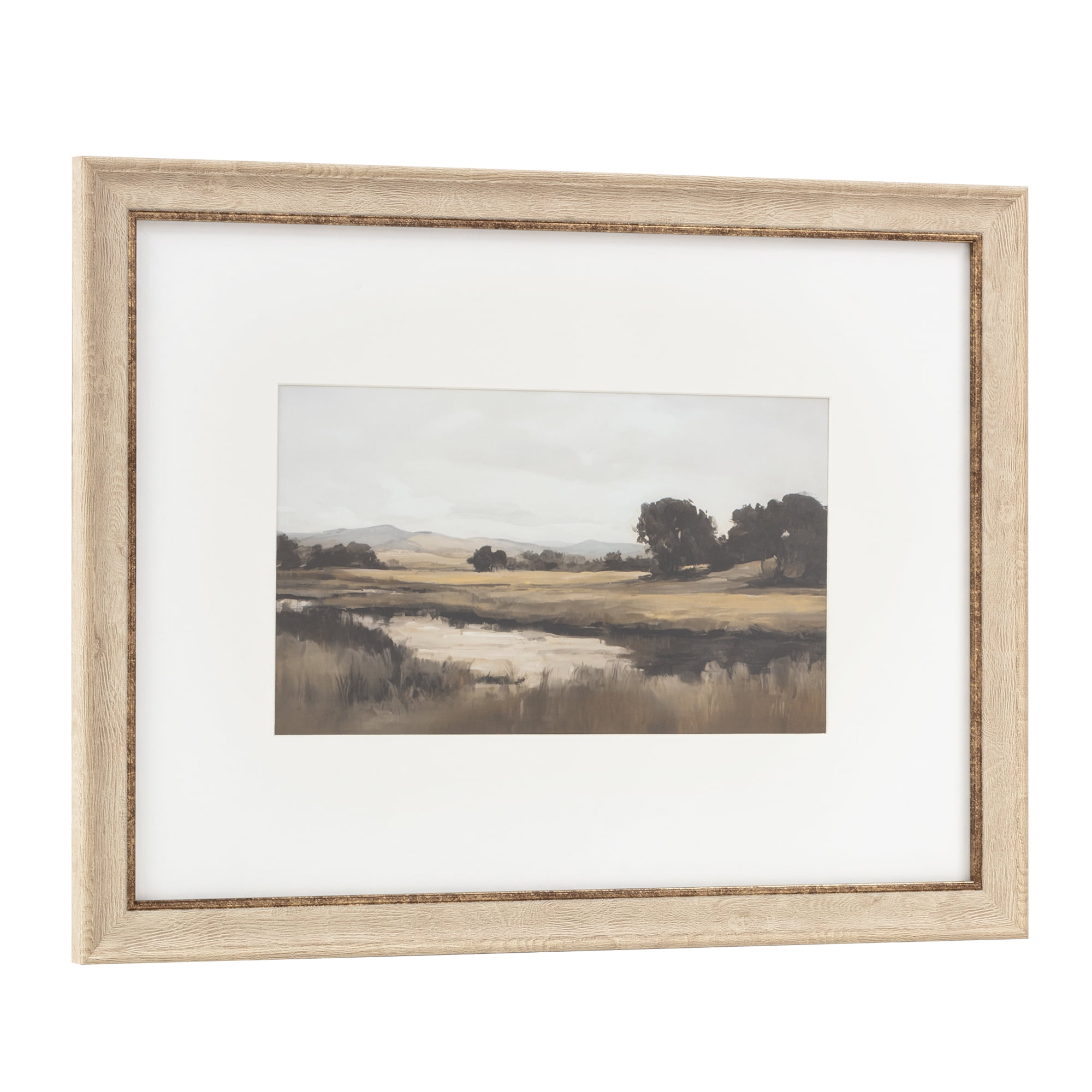 My Texas House Valley Marshland 24x18 Framed Wall Art