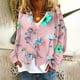 thumbnail image 1 of Cárdigan informal para mujer, con botones y estampado navideño, chaqueta de moda, abrigo, blusa de poliéster para mujer, 1 of 5