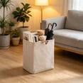 thumbnail image 2 of Dvumao 15.8x12x12 in Collapsible Linen Laundry Hamper, Waterproof Clothes Basket with Wooden Handles, Large Capacity Organizer, 2 of 6