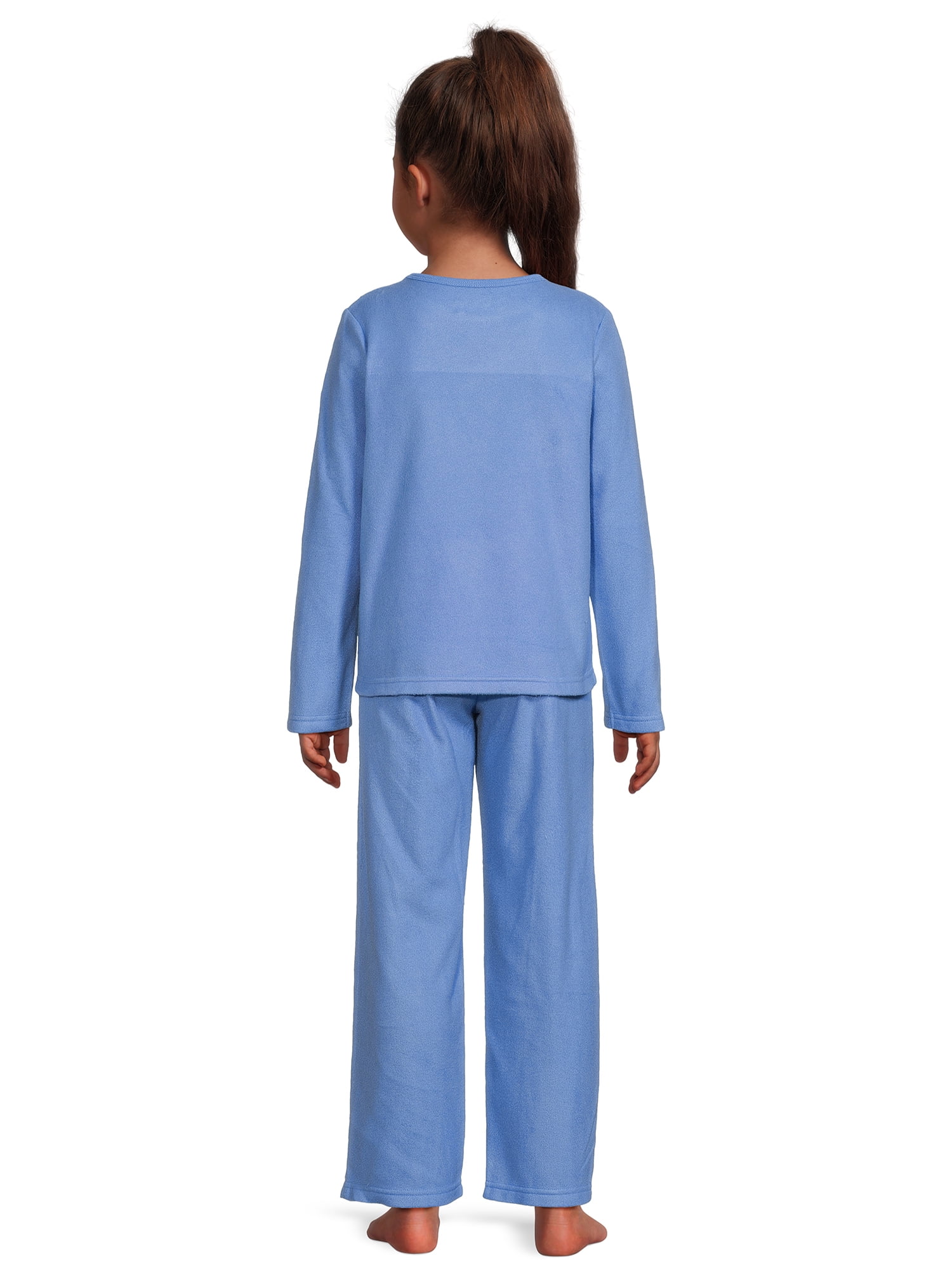 Girls Licensed Character Long Sleeve Top and Pants Sleep Set,  2-Piece, Sizes 4-12