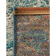 thumbnail image 5 of Unique Loom Outdoor Modern Collection Area Rug - Strive (5' 1" x 8' Rectangle Aqua Blue/Yellow), 5 of 8