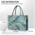 thumbnail image 3 of Large Capacity Tote Bag,Blue Gold Marble Pattern Handbag Fashion Luxury Tote Bag,15.7"x13"x 5.1" Inches,Laptop Compatible, 3 of 6