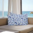 thumbnail image 3 of Boho Blue Floral Outdoor Pillow Covers 20x12 Inch Lumbar Pillow Covers Set of 2 Waterproof Decorative Throw Pillow Cases Farmhouse Botanical Vintage Paisley Flower Cushion Covers for Patio Furniture, 3 of 8