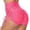 L87-Watermelon Red, variant on xfsWaSs Women Workout Shorts High Waisted Biker Shorts with Side Drawstring Ruched Stretchy Athletic Shorts Yoga Gym Leggings Short