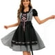 thumbnail image 2 of Vestido de Manga Corta para las Mujeres Correas de Corbata de Cintura Alta, Vestido de Ocio de Moda para el Uso Casual Diario, 2 of 4