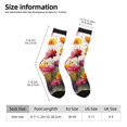 thumbnail image 2 of Rocae Colorful Wildflower Meadow for Adult Socks Casual Athletic Stretchy Loose Socks for Women Men Non-Slip Middle Tube Socks, 2 of 6