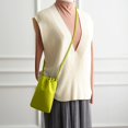 thumbnail image 4 of Nuevo bolso para teléfono móvil de Pu, bolso Xiaofu, bolso tipo cubo colgado al hombro, bolso con cordón Simple, 4 of 5