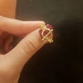 thumbnail image 4 of Anillos de cadena retorcida con hebilla OT de acero inoxidable para mujeres y hombres, Color dorado, anillo de boda abierto, joyería estética de lujo, regalos para parejas, 4 of 4