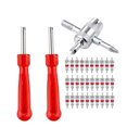 thumbnail image 2 of Trousse d'Outils de Réparation de Noyau de Valve à Air de Qualité Supérieure de 33 Pcs avec Clé Multifonction - Ensemble Complet pour Réparations Automobiles et Mécaniques, Qualité Durable, Conception Conviviale, en Stock Prêt pour Immédiat, 2 of 5