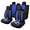 Black/Blue, variant on Waterproof Car Seat Cover Full Seats, Neoprene Seat Covers for Cars,Split Bench Compatible Car Interior Covers, Universal Fit Most Car Sedan Truck SUV(Black)